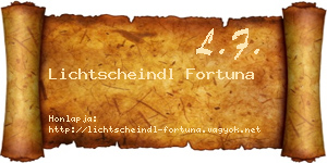 Lichtscheindl Fortuna névjegykártya